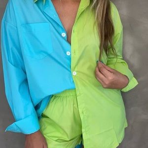 CHARTOU Women'sColor Block Blouse